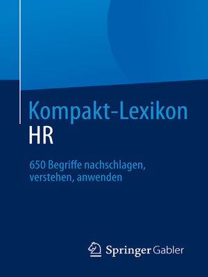 cover image of Kompakt-Lexikon HR